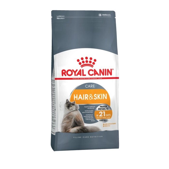 Сухой корм RC Hair and Skin care для кошек, для кожи и шерсти, 2 кг от компании Интернет-гипермаркет «MOLL» - фото 1