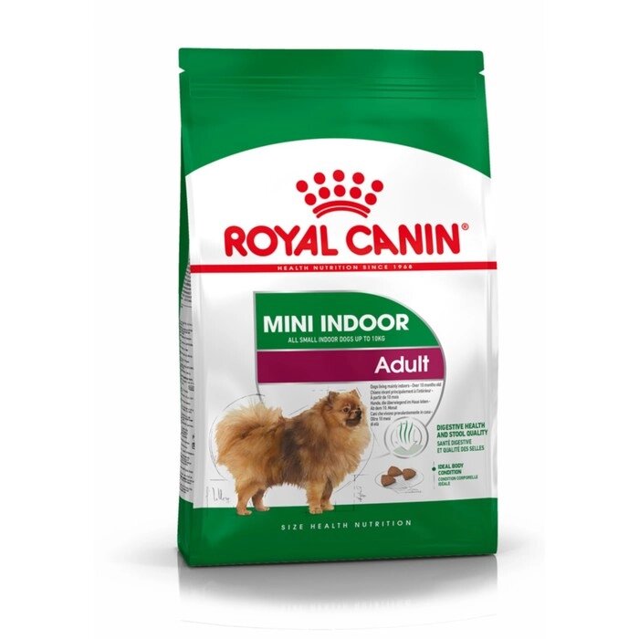 Сухой корм RC Indoor Life Adult для собак мелких пород живущих дома, 3 кг от компании Интернет-гипермаркет «MOLL» - фото 1