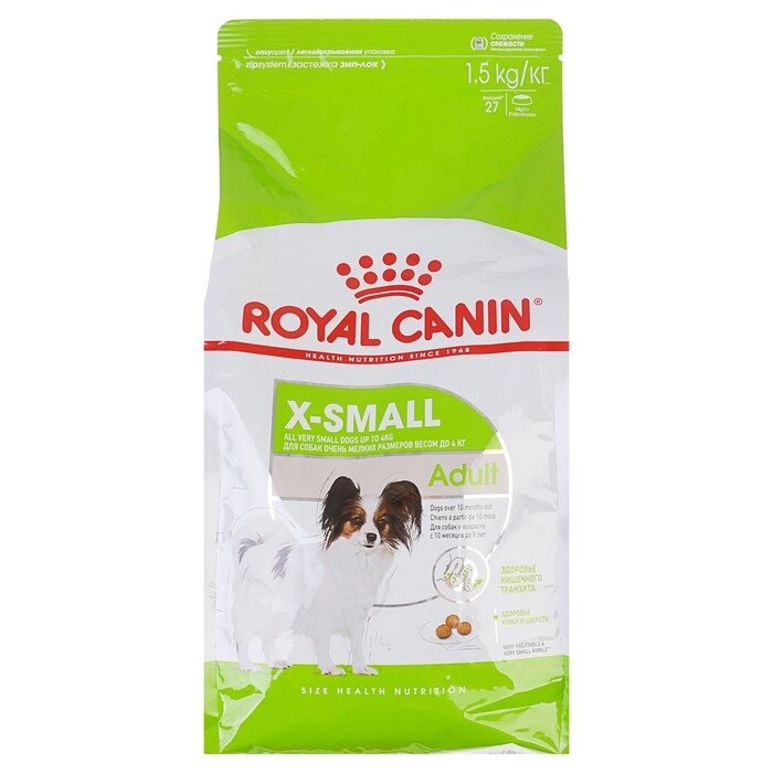 Сухой корм RC x-Small Adult для собак, 1.5 кг от компании Интернет-гипермаркет «MOLL» - фото 1