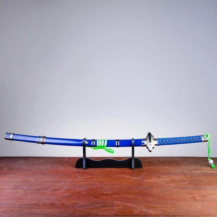 Сув. изделие Катана на подставке, синяя, 106см, клинок 68см от компании Интернет-гипермаркет «MOLL» - фото 1