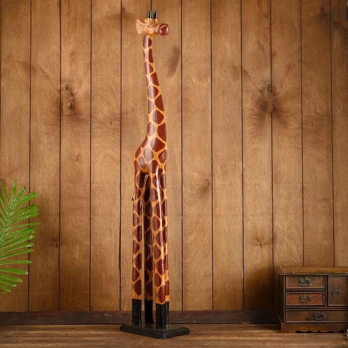 Сувенир дерево "Жираф темный" 14х22х100 см от компании Интернет-гипермаркет «MOLL» - фото 1