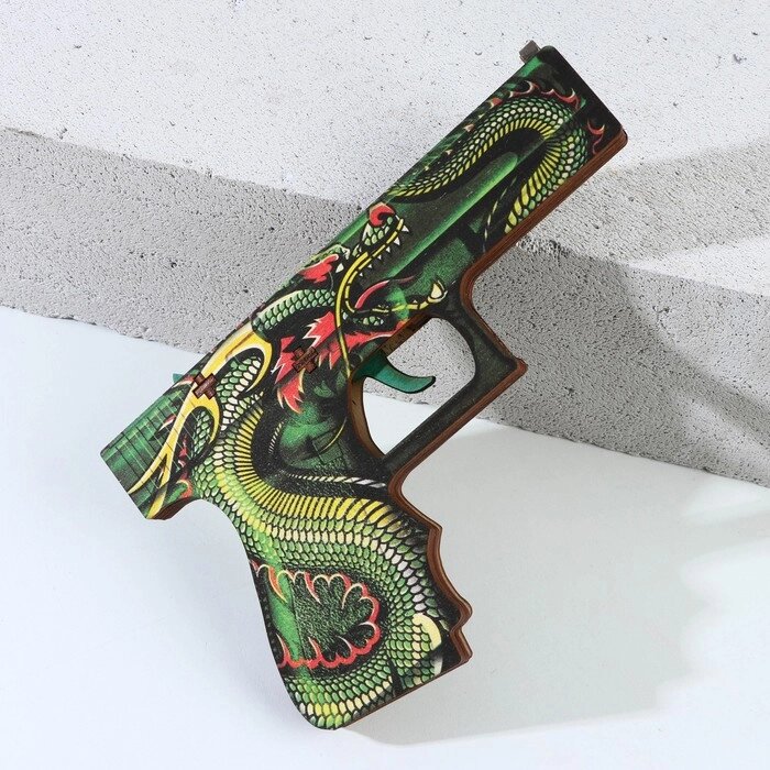 Сувенир деревянный пистолет "Дракон", 20 х 13 см от компании Интернет-гипермаркет «MOLL» - фото 1