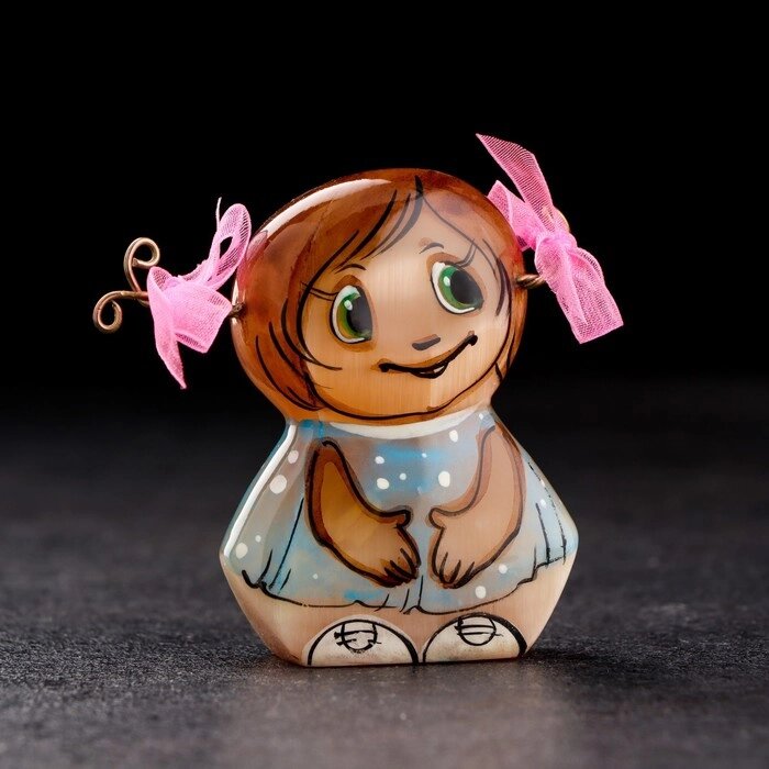 Сувенир "Девочка с косичками" от компании Интернет-гипермаркет «MOLL» - фото 1