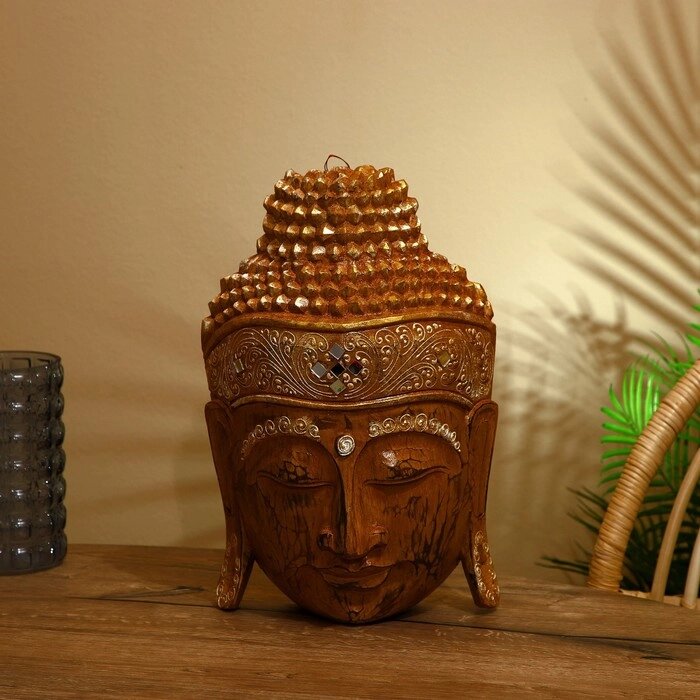 Сувенир "Голова Будды" албезия 40 см от компании Интернет-гипермаркет «MOLL» - фото 1