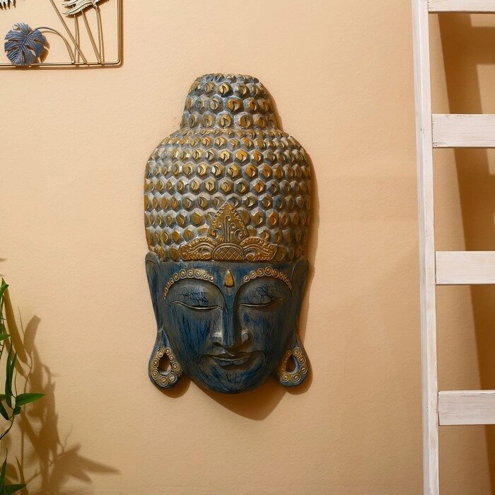 Сувенир "Голова Будды" албезия 60 см от компании Интернет-гипермаркет «MOLL» - фото 1
