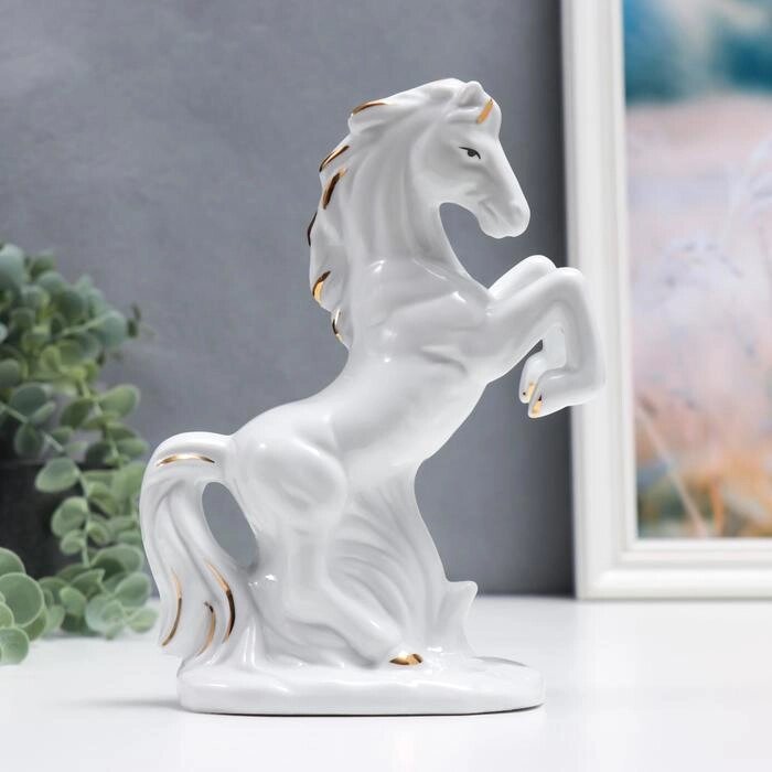 Сувенир керамика "Белый конь" 18 см от компании Интернет-гипермаркет «MOLL» - фото 1