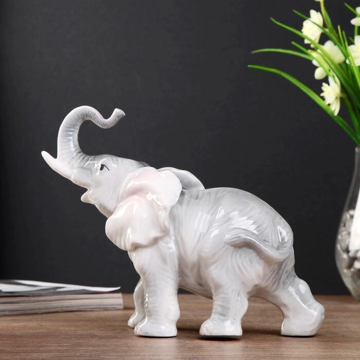 Сувенир керамика "Серый слон" 17х22х8,5 см от компании Интернет-гипермаркет «MOLL» - фото 1