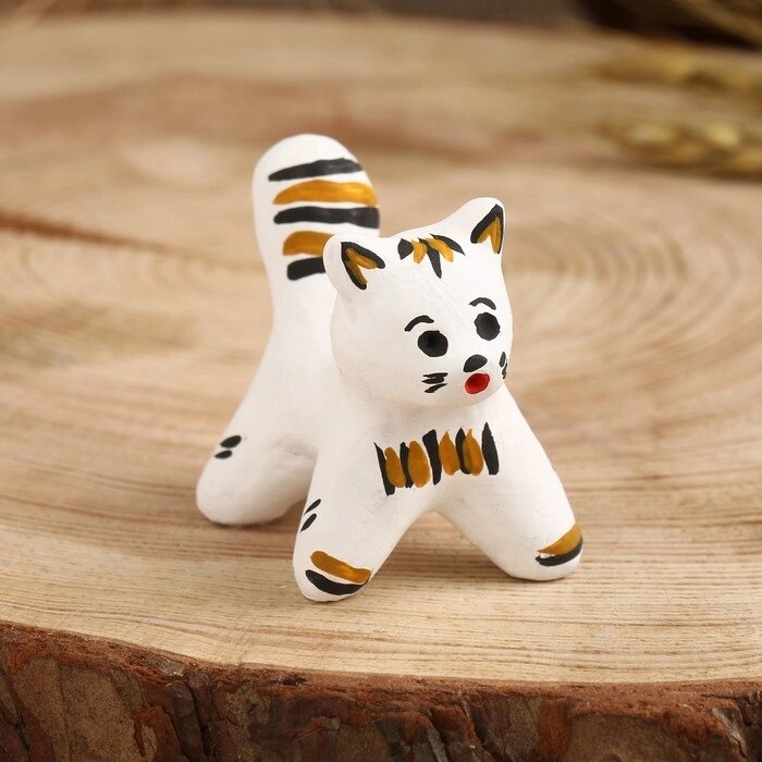 Сувенир "Кот белый", каргопольская игрушка от компании Интернет-гипермаркет «MOLL» - фото 1