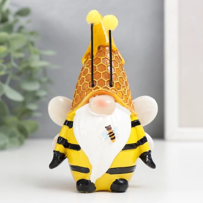 Сувенир полистоун "Гном - царь пчёл" 11,2х7,5 см от компании Интернет-гипермаркет «MOLL» - фото 1