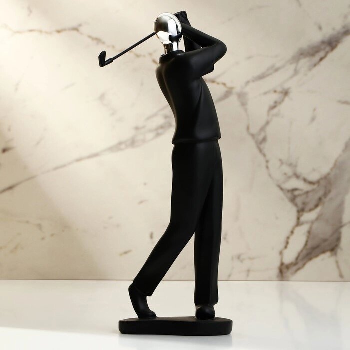 Сувенир полистоун "Игрок в гольф" 7,5*10*28 см от компании Интернет-гипермаркет «MOLL» - фото 1
