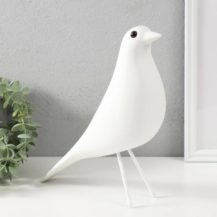 Сувенир полистоун "Птица" белая 28х23,5 см от компании Интернет-гипермаркет «MOLL» - фото 1