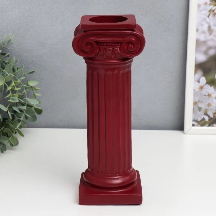 Сувенир полистоун "Римская колонна" красный 27х9х10 см от компании Интернет-гипермаркет «MOLL» - фото 1