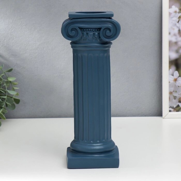 Сувенир полистоун "Римская колонна" синий 27х8х10см от компании Интернет-гипермаркет «MOLL» - фото 1