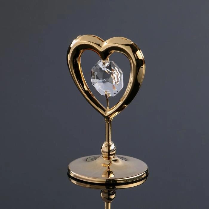 Сувенир "Сердце" мини, с кристаллами Сваровски от компании Интернет-гипермаркет «MOLL» - фото 1