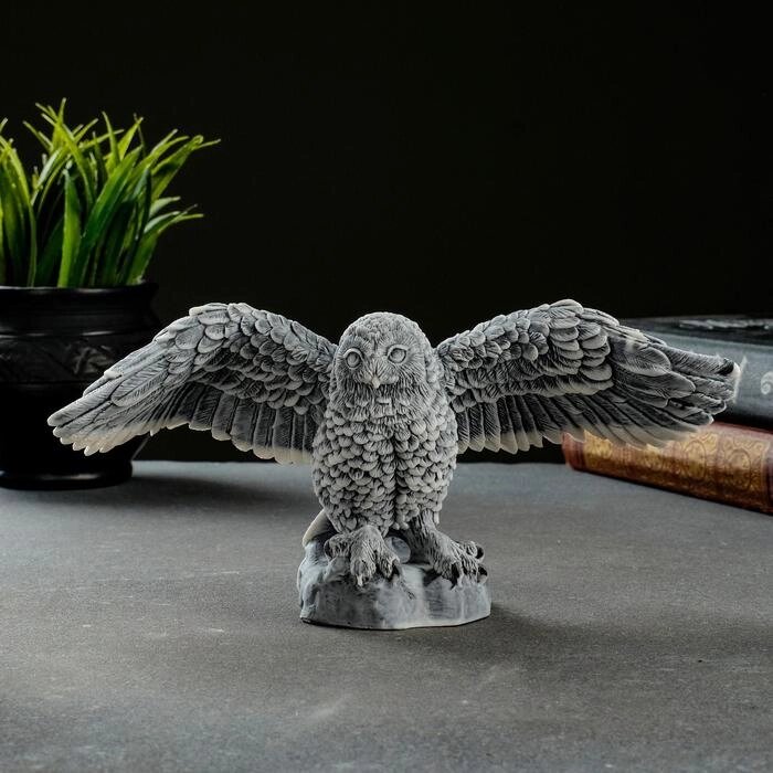 Сувенир "Сова полярная с расправленными крыльями" 10,5см от компании Интернет-гипермаркет «MOLL» - фото 1