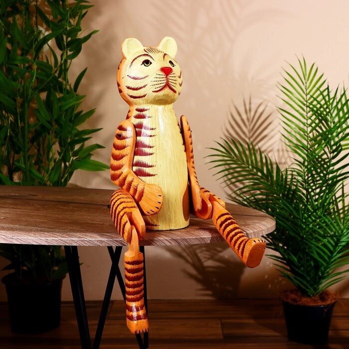 Сувенир "Тигр" висячие лапки, дерево 50 см от компании Интернет-гипермаркет «MOLL» - фото 1