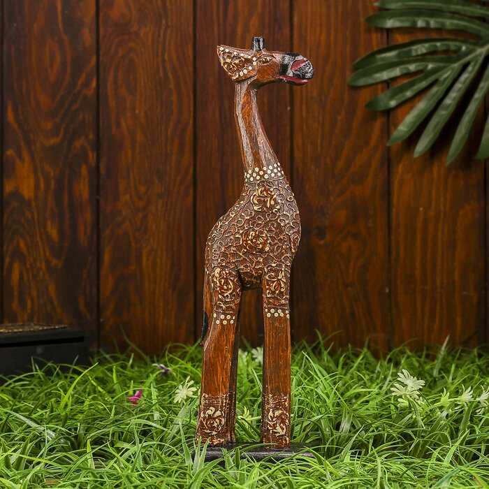 Сувенир "Жираф Пухлик" тёмный от компании Интернет-гипермаркет «MOLL» - фото 1
