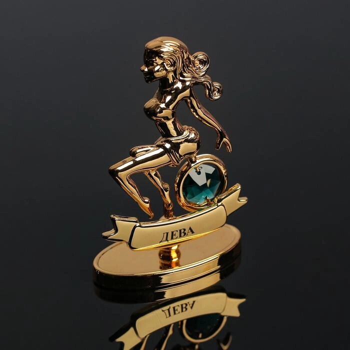 Сувенир знак зодиака "Дева", 7х2,3х9 см, с кристаллом Сваровски от компании Интернет-гипермаркет «MOLL» - фото 1