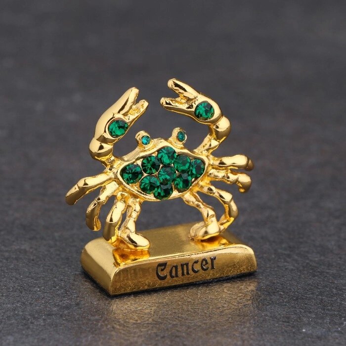 Сувенир знак зодиака "Рак", с кристаллами от компании Интернет-гипермаркет «MOLL» - фото 1