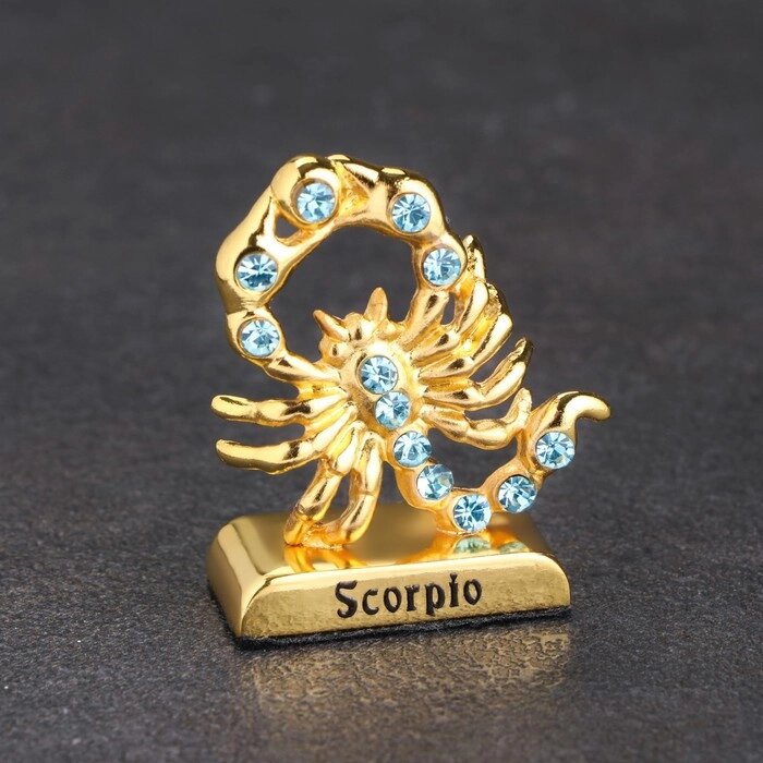 Сувенир знак зодиака "Скорпион", с кристаллами от компании Интернет-гипермаркет «MOLL» - фото 1