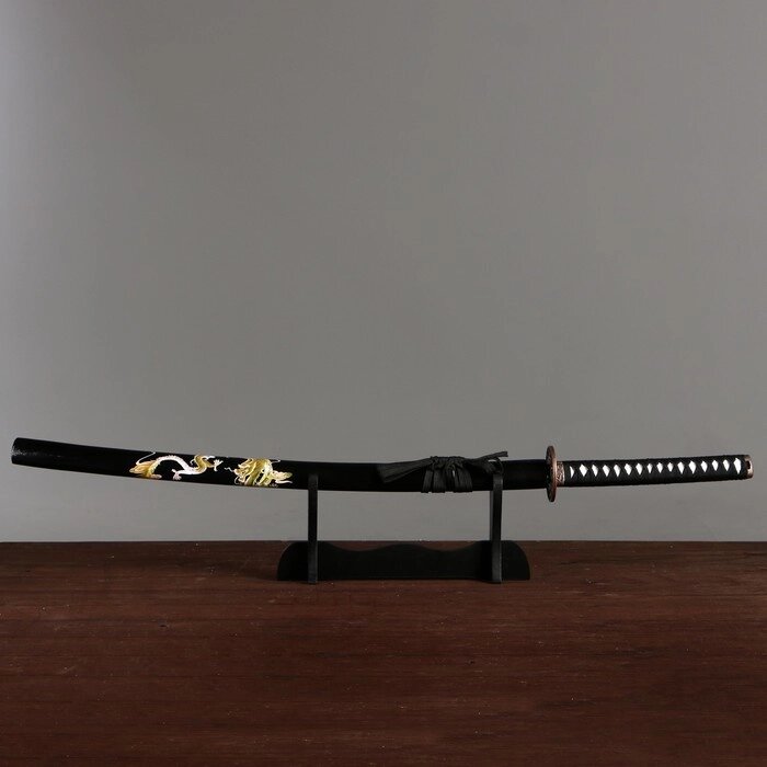 Сувенирное оружие "Катана на подставке", ножны с драконами, 96 см от компании Интернет-гипермаркет «MOLL» - фото 1