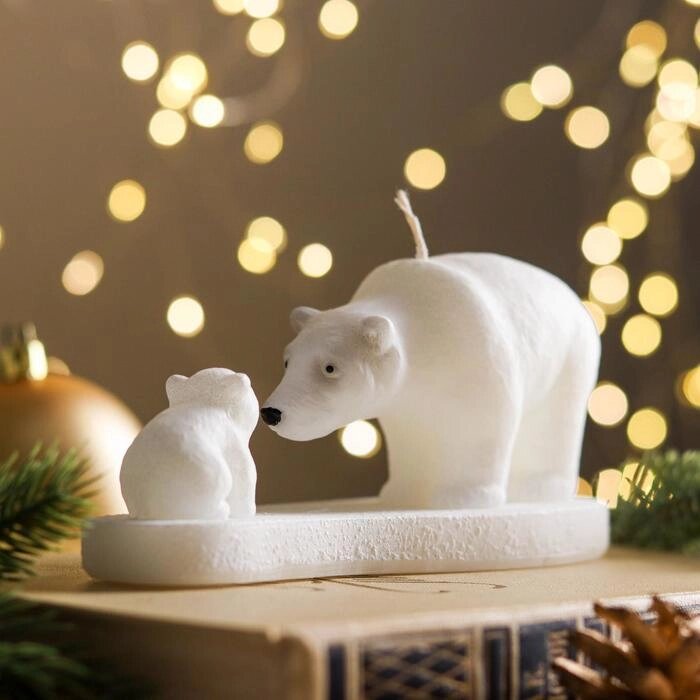 Свеча декоративная "Медведица и медвежонок" от компании Интернет-гипермаркет «MOLL» - фото 1