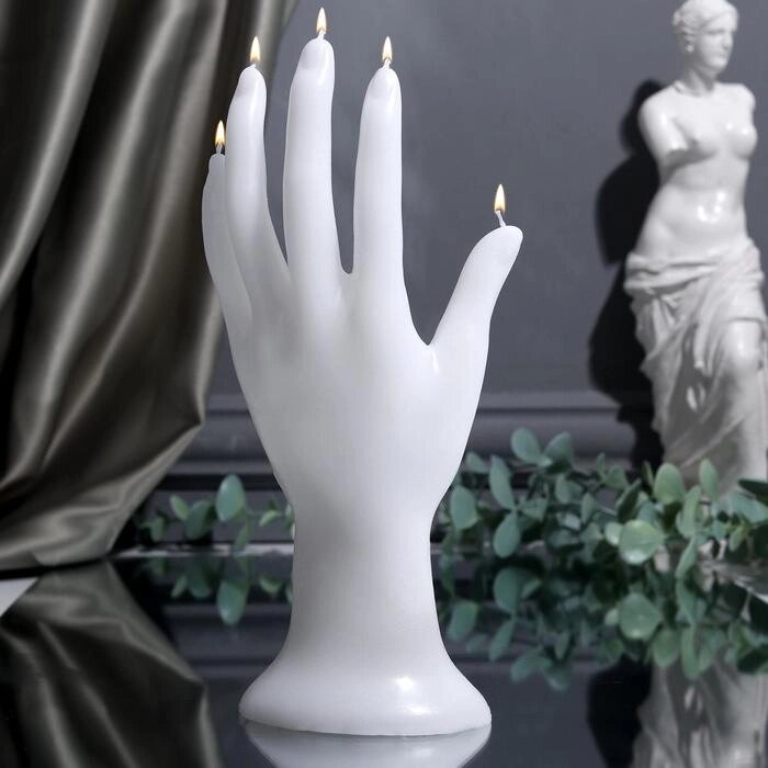 Свеча интерьерная "Женская рука"  225*90 мм от компании Интернет-гипермаркет «MOLL» - фото 1
