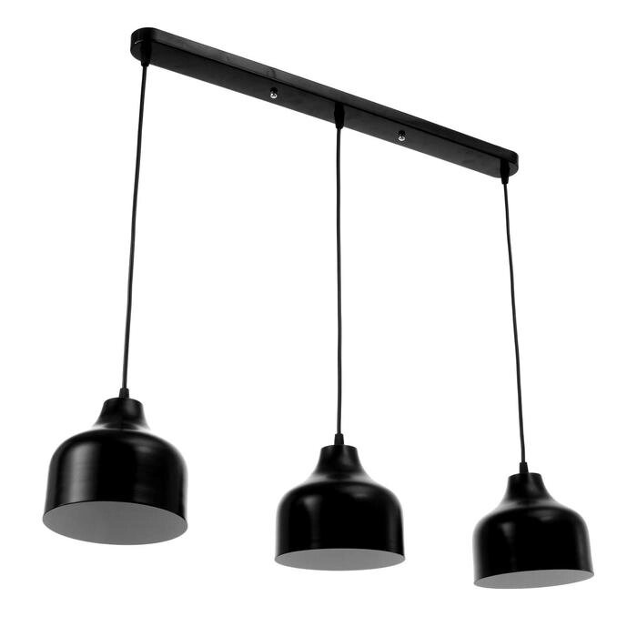 Светильник 1115/3, 3х40Вт Е14, цвет чёрный от компании Интернет-гипермаркет «MOLL» - фото 1