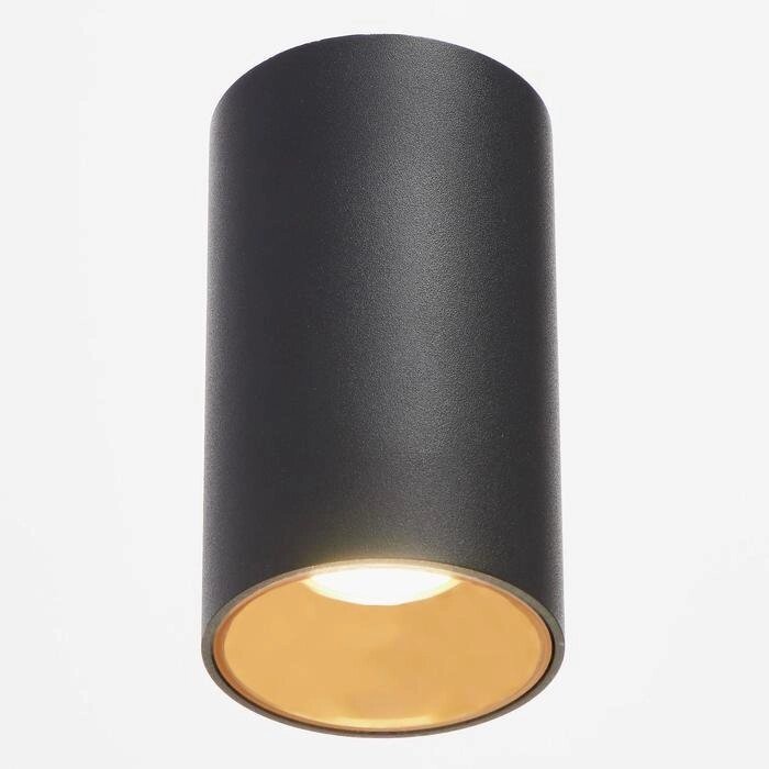 Светильник 671515/1 LED 12Вт черный-золото 7,5х7,5х15 см от компании Интернет-гипермаркет «MOLL» - фото 1