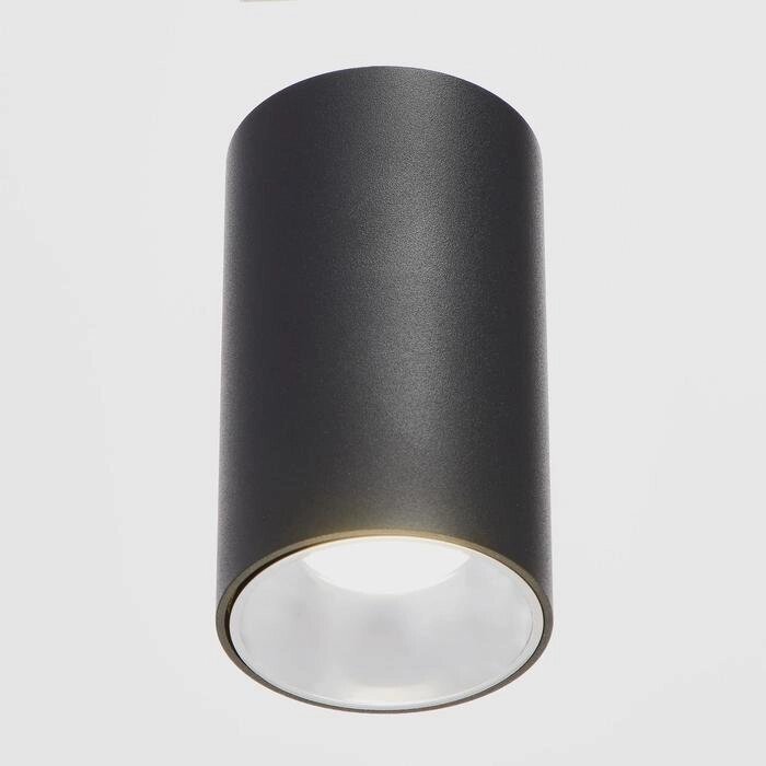 Светильник 671516/1 LED 12Вт черный-серебро 7,5х7,5х15 см от компании Интернет-гипермаркет «MOLL» - фото 1