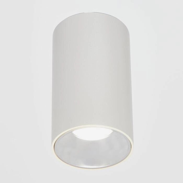 Светильник 671517/1 LED 12Вт белый-серебро 7,5х7,5х15 см от компании Интернет-гипермаркет «MOLL» - фото 1