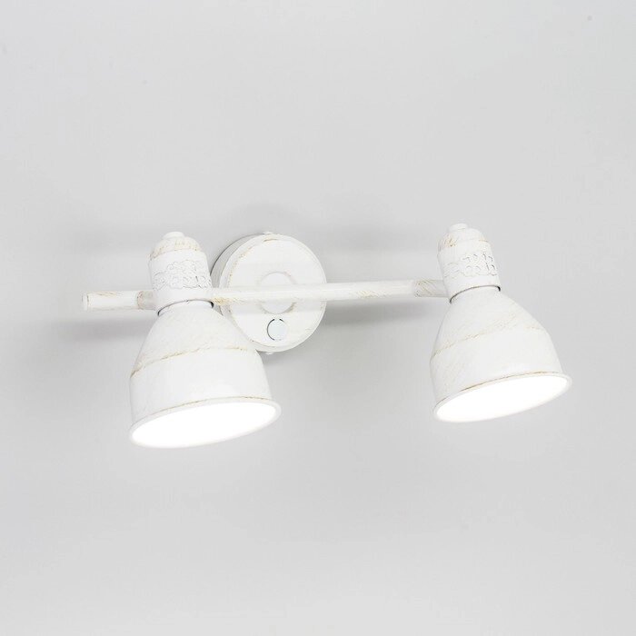 Светильник "Аврора" 2x60Вт Е14 белый 32x20x12см от компании Интернет-гипермаркет «MOLL» - фото 1