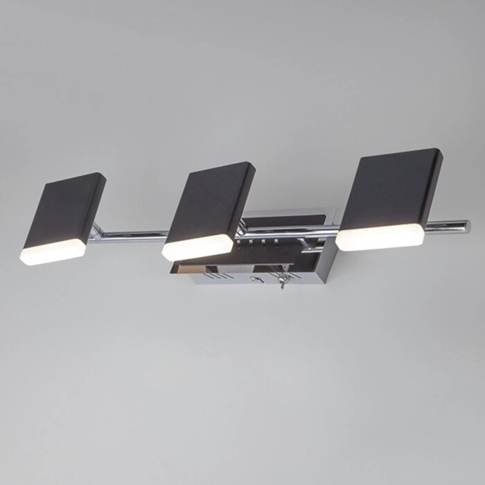 Светильник Collin 15Вт LED чёрный, хром 50x8x12,5см от компании Интернет-гипермаркет «MOLL» - фото 1
