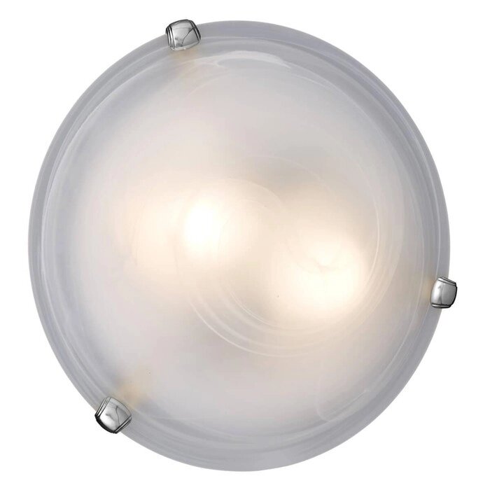 Светильник DUNA 2x100Вт E27 хром, белый от компании Интернет-гипермаркет «MOLL» - фото 1