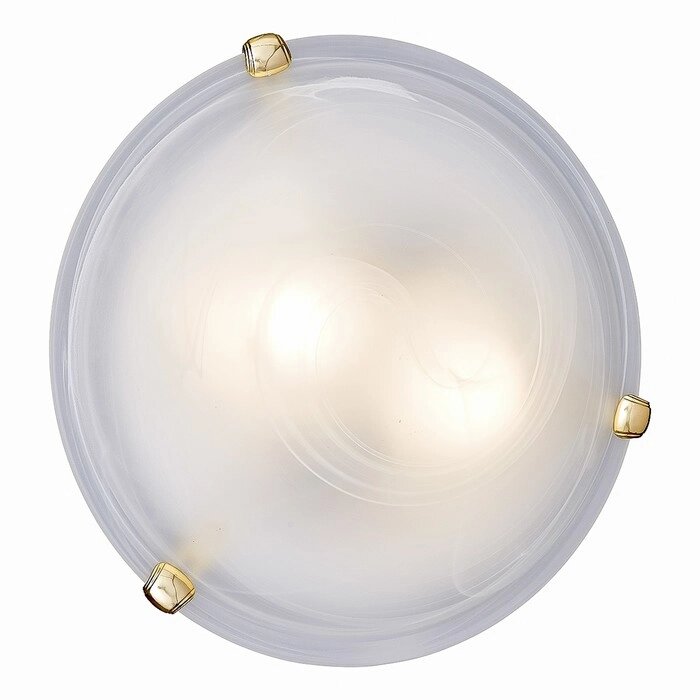 Светильник DUNA 2x100Вт E27 золото, белый от компании Интернет-гипермаркет «MOLL» - фото 1
