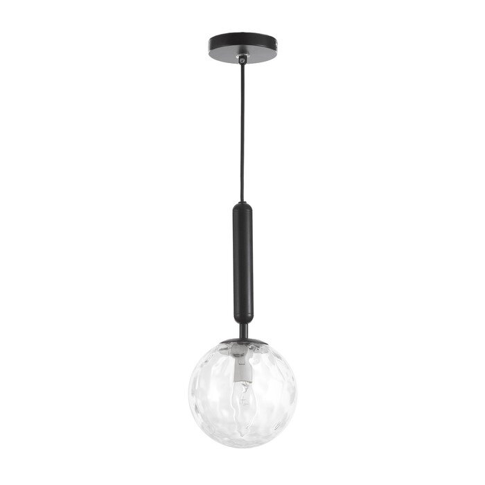 Светильник "Джавиер" Е14 40Вт черно-прозрачный 15х15х35-185 см от компании Интернет-гипермаркет «MOLL» - фото 1
