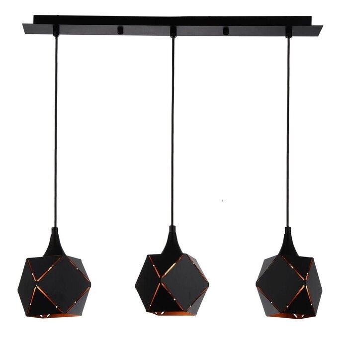 Светильник ENIGMA, 3x40Вт E14, цвет чёрный от компании Интернет-гипермаркет «MOLL» - фото 1