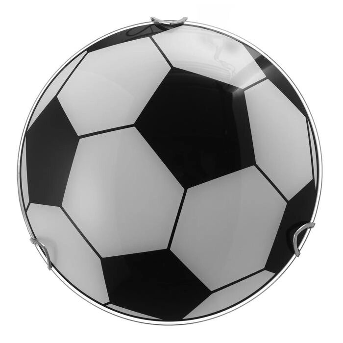 Светильник "Мяч" моллир., 1х60Вт Е27, хром, d=25 см,  h=4,5 см от компании Интернет-гипермаркет «MOLL» - фото 1