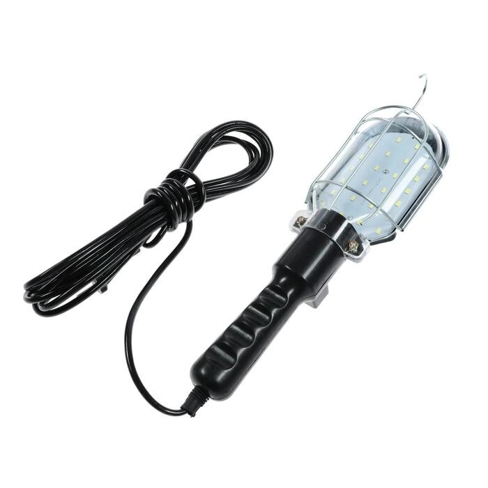 Светильник переносной светодиодный Luazon Lighting с выключателем, 10Вт, 24LED, 5 м, черный от компании Интернет-гипермаркет «MOLL» - фото 1