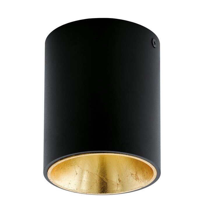 Светильник POLASSO 1x3,3Вт LED черный, золото 10x10x12см от компании Интернет-гипермаркет «MOLL» - фото 1