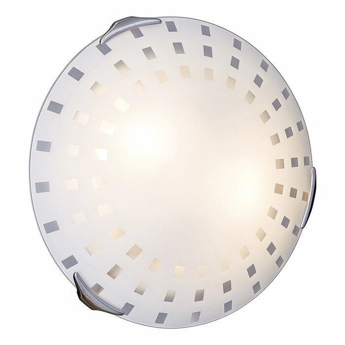 Светильник QUADRO WHITE 2x60Вт E27 хром, белый от компании Интернет-гипермаркет «MOLL» - фото 1