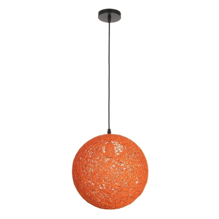 Светильник Ротанг 1хЕ27 15Вт оранжевый 30х30х130 см от компании Интернет-гипермаркет «MOLL» - фото 1