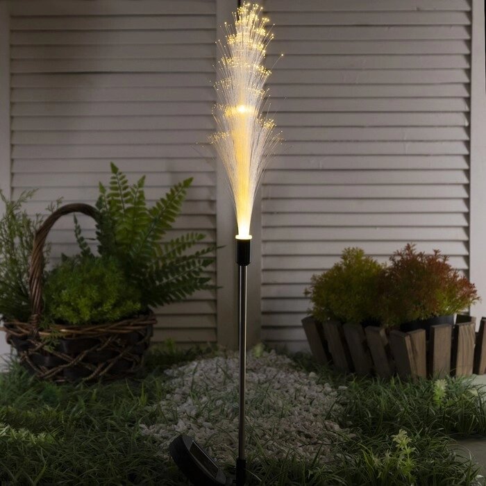 Светильник садовый на солнечной батарее "Колос" 85 см, 8LED, 300 m/ah, Т/БЕЛЫЙ от компании Интернет-гипермаркет «MOLL» - фото 1