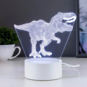 Светильник сенсорный "Тираннозавр" LED 7 USB/от батареек белый 16х9,5х16см