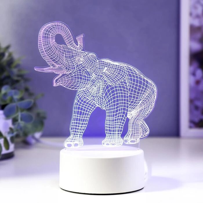 Светильник "Слон" LED RGB от сети от компании Интернет-гипермаркет «MOLL» - фото 1