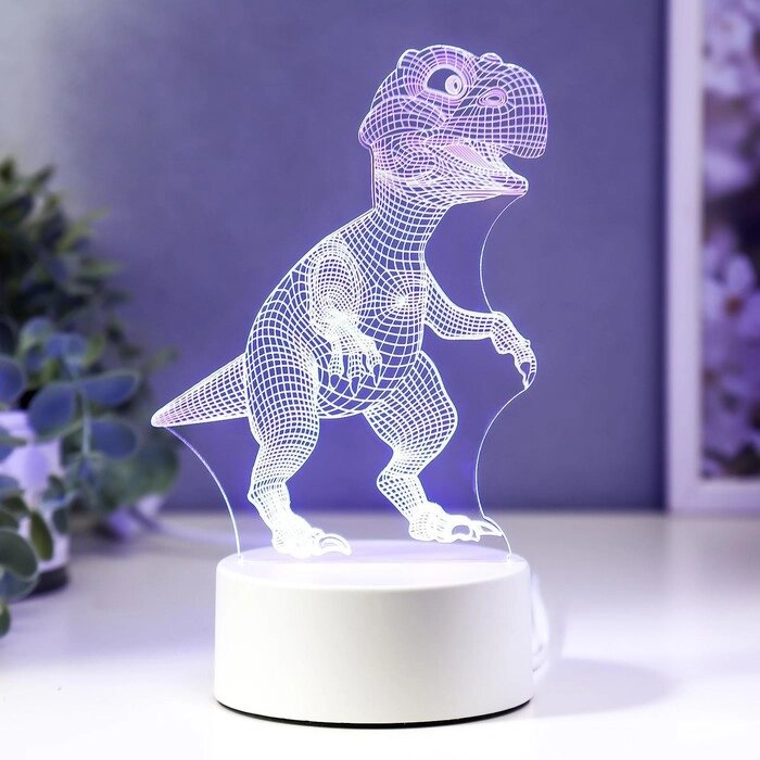 Светильник "Тираннозавр" LED RGB от сети от компании Интернет-гипермаркет «MOLL» - фото 1