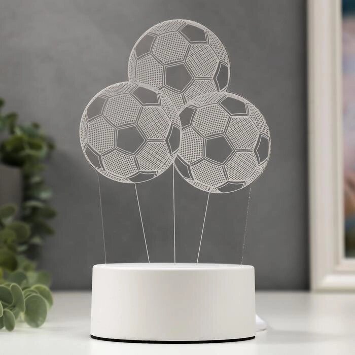 Светильник "Три мяча" от сети 9,5x11,5x20 см от компании Интернет-гипермаркет «MOLL» - фото 1