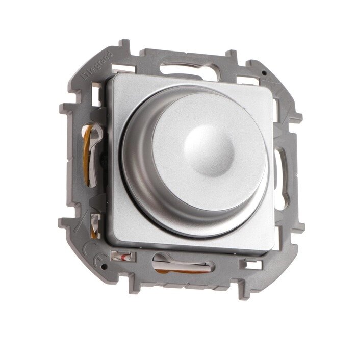 Светорегулятор поворотный Legrand INSPIRIA, без нейтрали, 300 Вт, Алюминий от компании Интернет-гипермаркет «MOLL» - фото 1