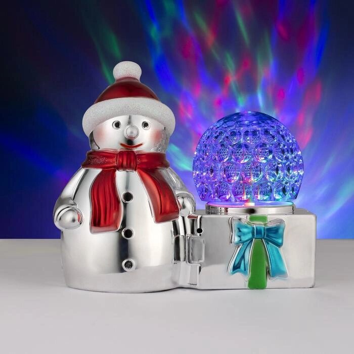 Световая фигура "Снеговик и шар", 3 LED, 220V от компании Интернет-гипермаркет «MOLL» - фото 1