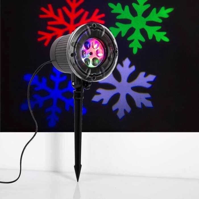 Световой прибор "Снежинки разноцветные", 9х26 см, 12V, МУЛЬТИ от компании Интернет-гипермаркет «MOLL» - фото 1